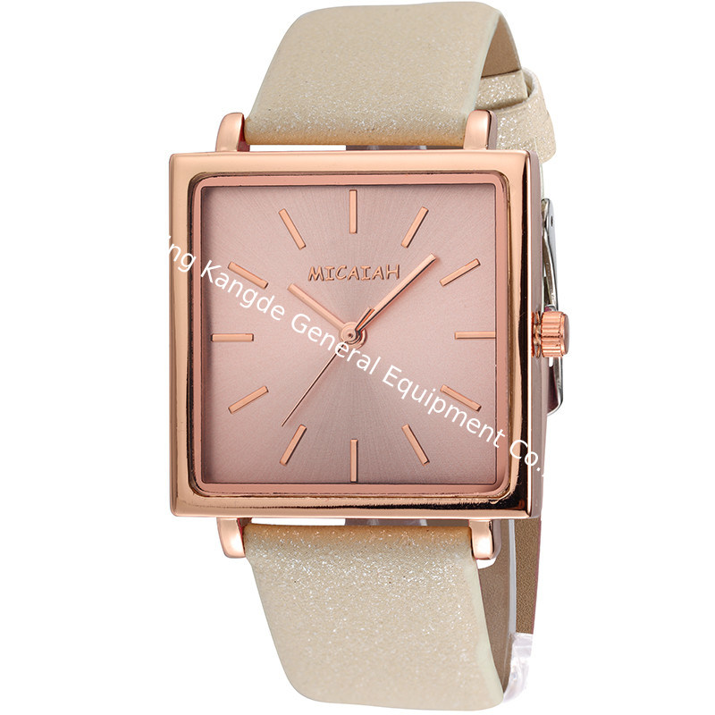 WJ-8420 Women Fashion Hand Alloy Watch Case Leather Women Watch