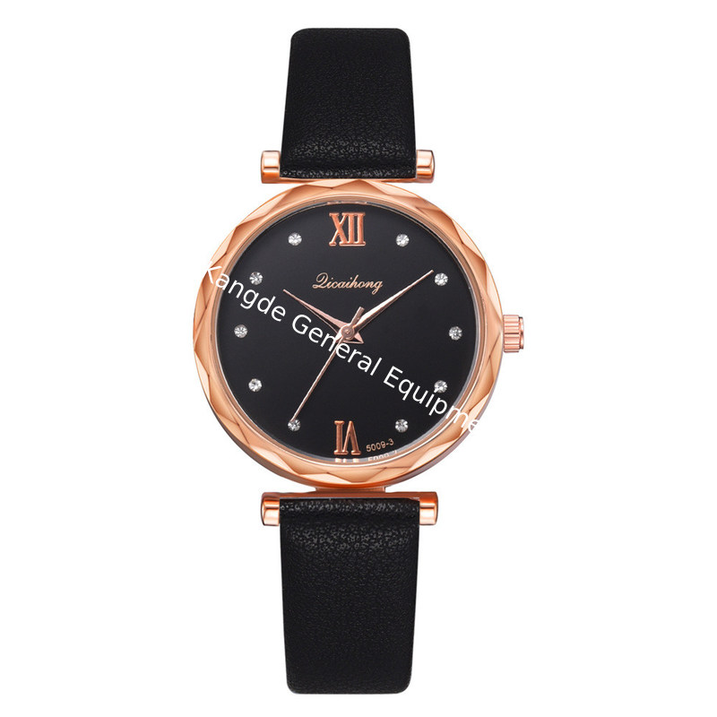 WJ-8413 Women Fashion Alloy Watch Case Leather Women Watch