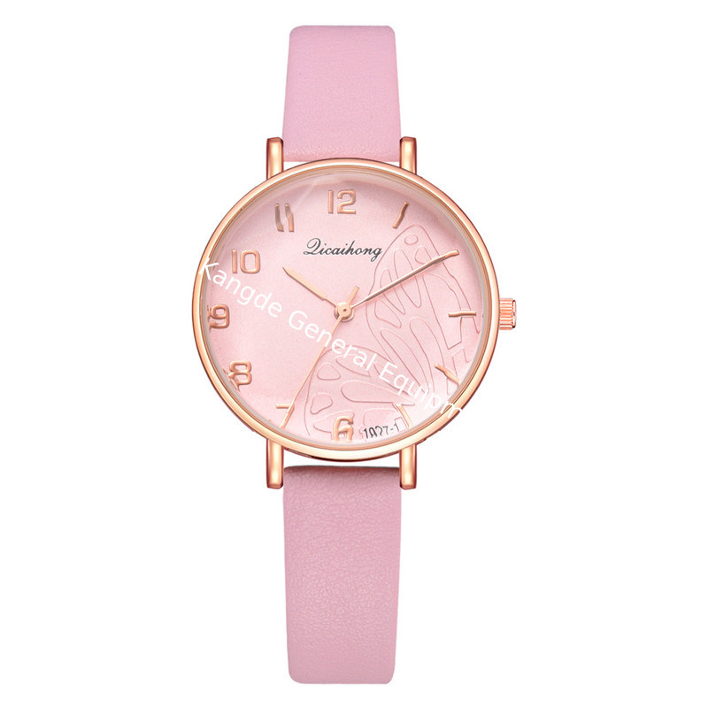 WJ-8412 Fashion Women Quartz Leather Band Alloy Case Watch