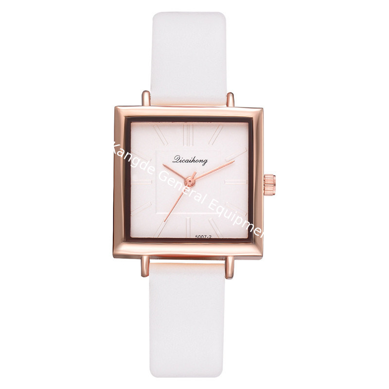 WJ-8407 Ladies Leather Quartz Alloy Watch Case Watch