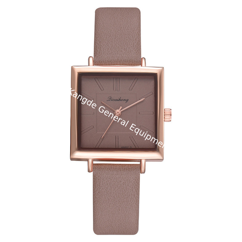 WJ-8407 Ladies Leather Quartz Alloy Watch Case Watch