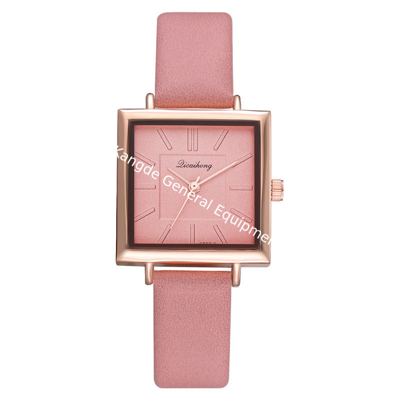WJ-8407 Ladies Leather Quartz Alloy Watch Case Watch