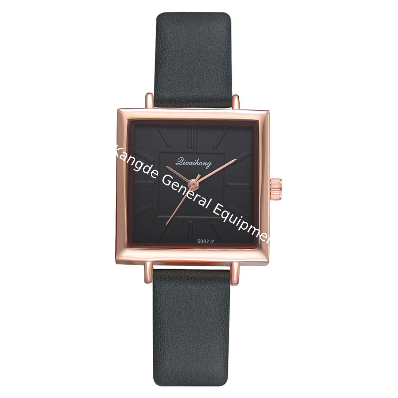 WJ-8407 Ladies Leather Quartz Alloy Watch Case Watch
