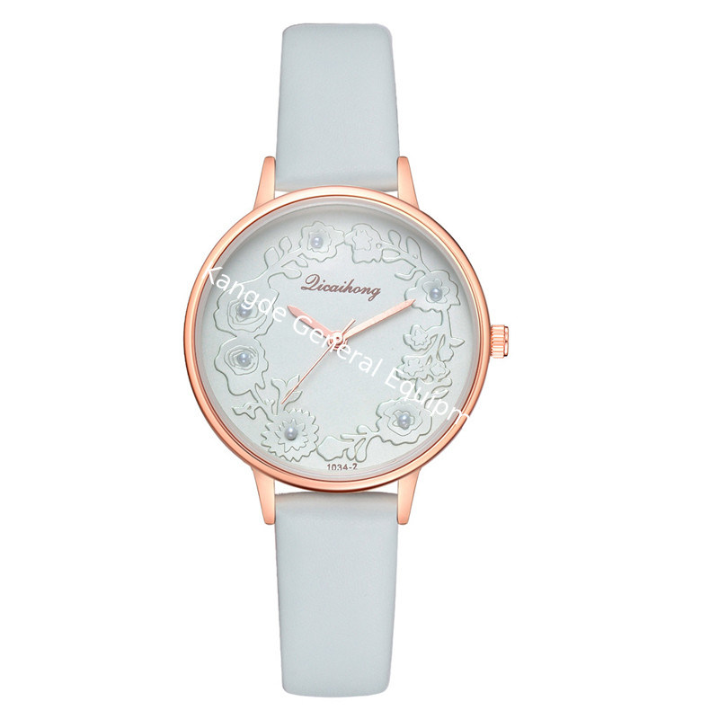 WJ-8415 Women Fashion Hand Leather Band Alloy Case Watch