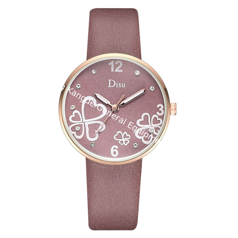 WJ-8393 New Fashion Watch Ladies Leather Band Strap Alloy Case Watch