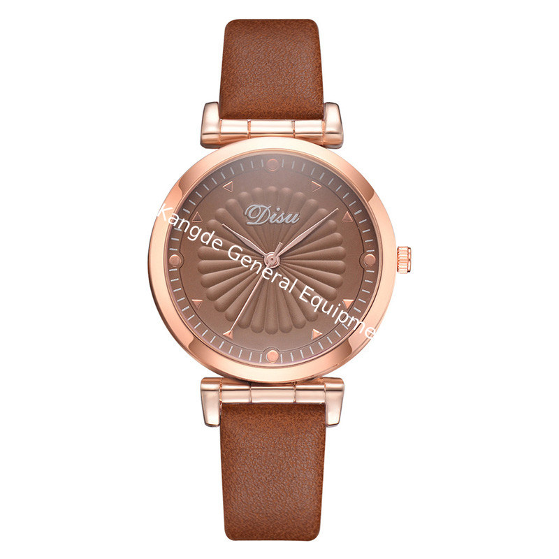WJ-8387 Women Fashion Wrist Bracelet Leather Alloy Case Watch