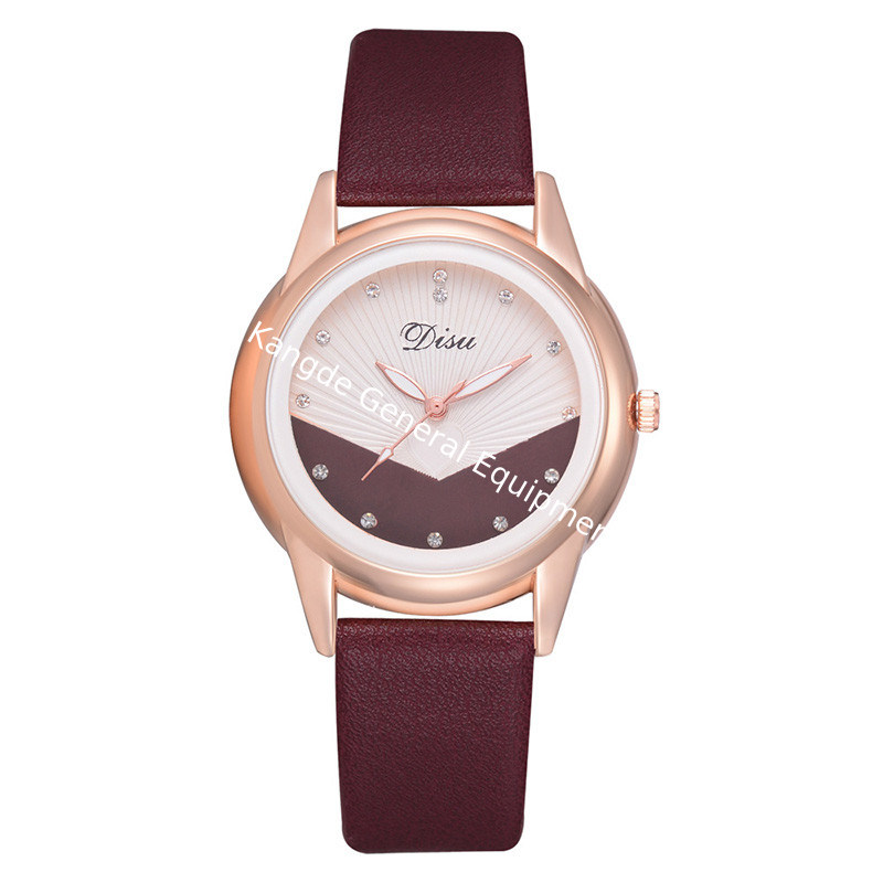 WJ-8390 New Fashion Ladies Leather Strip Alloy Case Watch