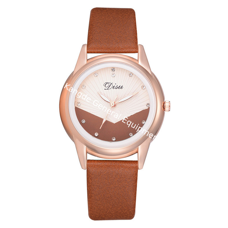 WJ-8390 New Fashion Ladies Leather Strip Alloy Case Watch