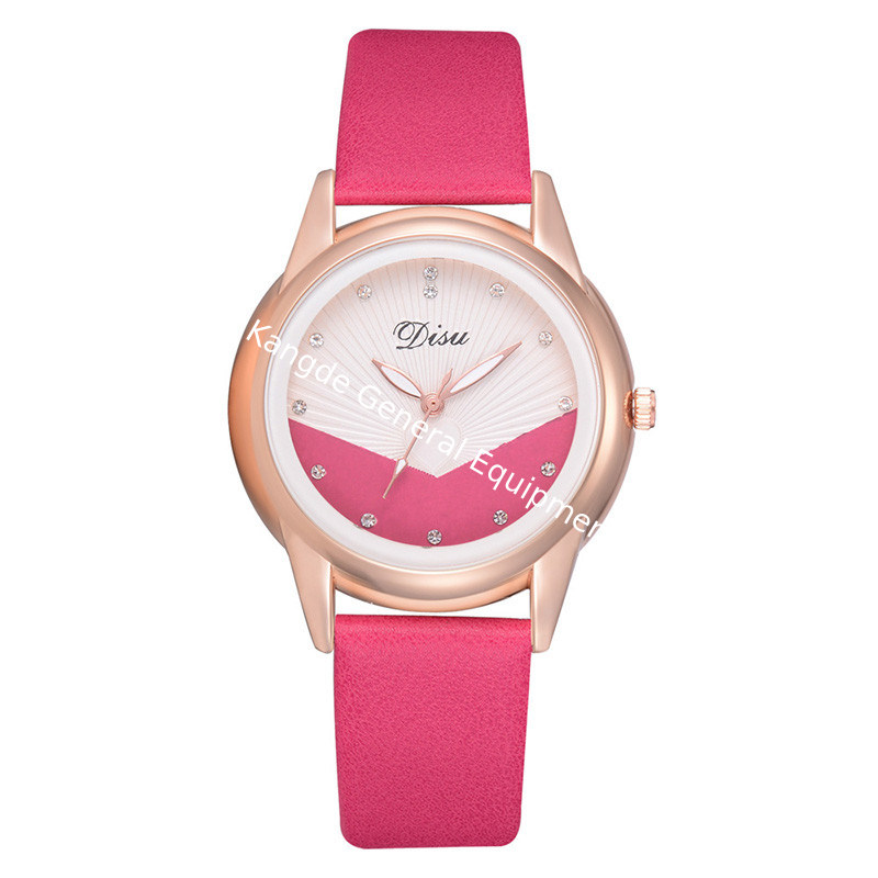 WJ-8390 New Fashion Ladies Leather Strip Alloy Case Watch