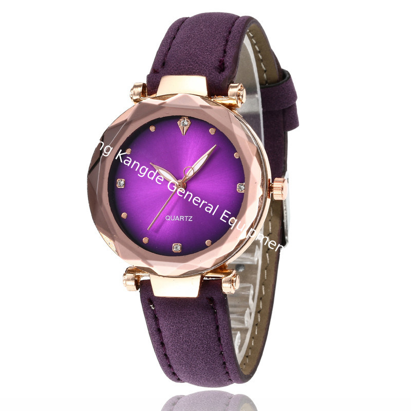 WJ-7778 Ladies Pink Leather Women Hand Watch