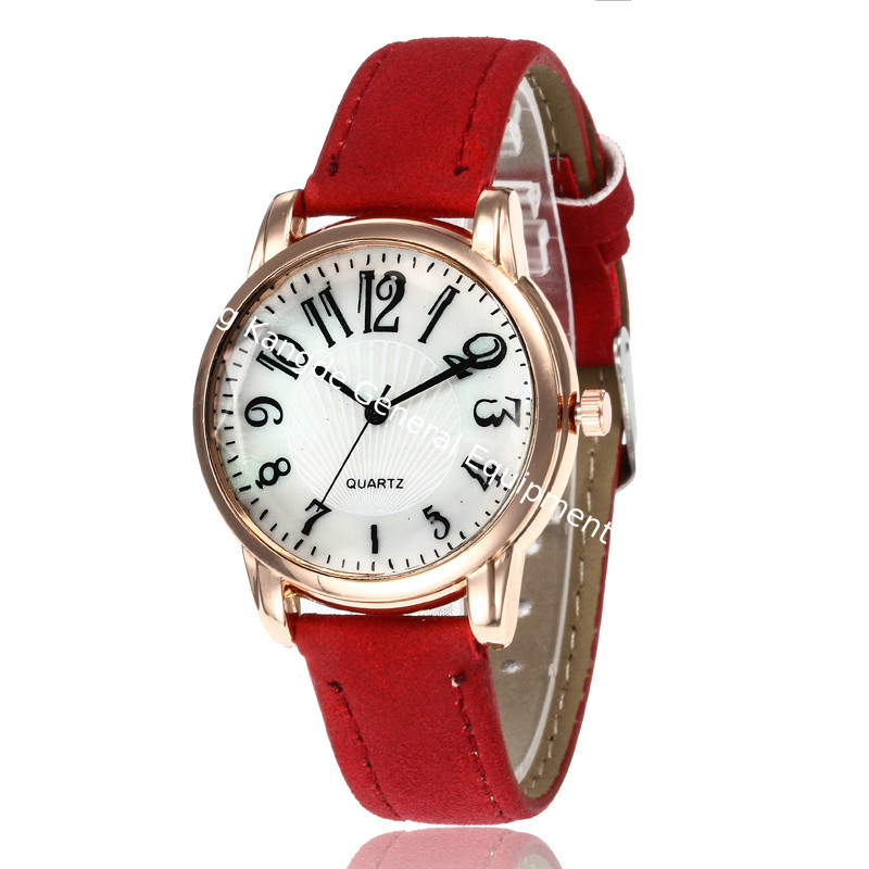WJ-7775 New Fashion Woman Leather Hand Watch