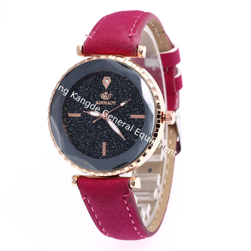 WJ-7979 New Fashion  Ladies Leather Strap  Quartz Wrist Watch