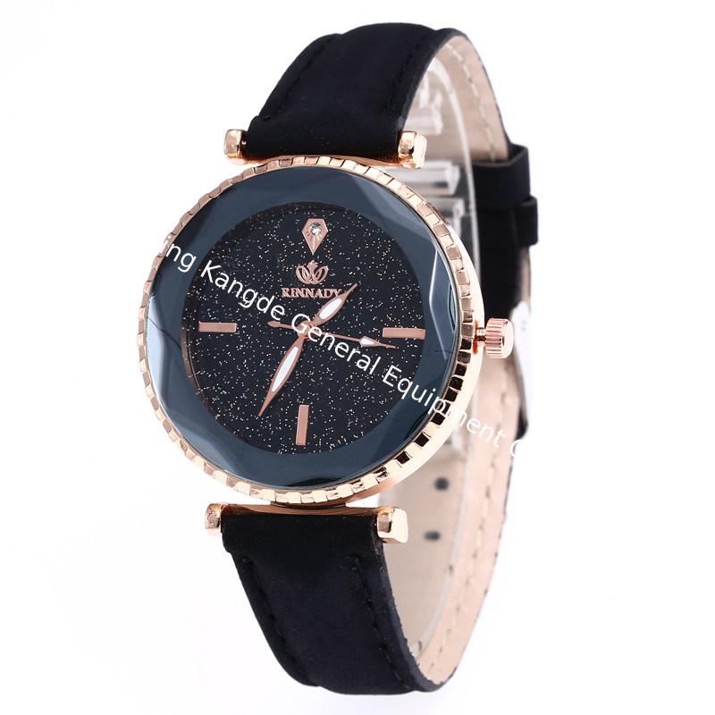 WJ-7979 New Fashion  Ladies Leather Strap  Quartz Wrist Watch