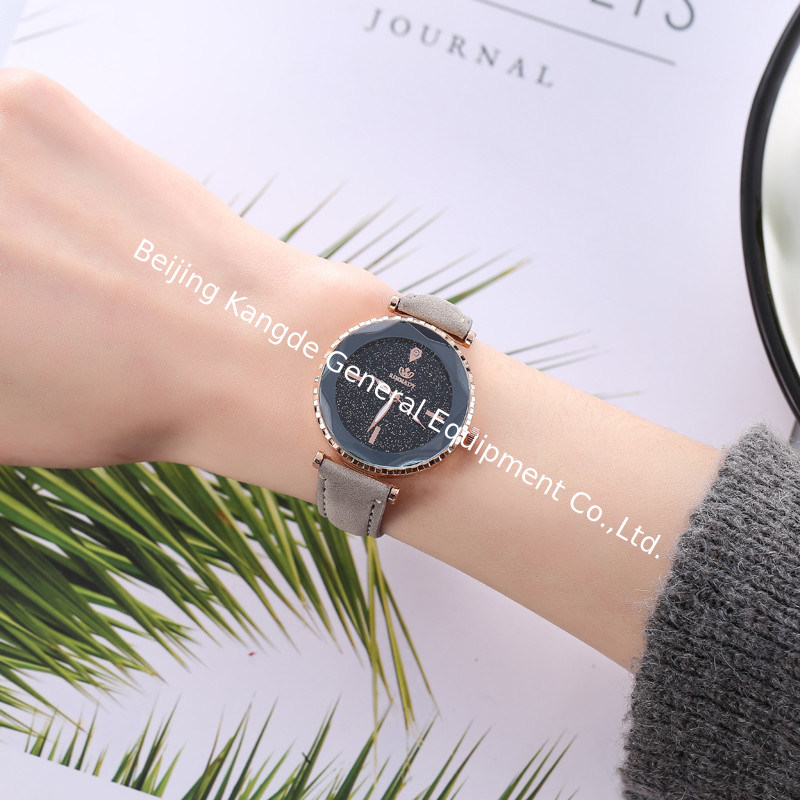 WJ-7979 New Fashion  Ladies Leather Strap  Quartz Wrist Watch