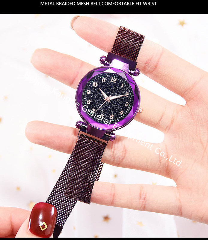 WJ-8481China Good Quality Fashion Smart Quartz Alloy Case Night Lights Magnetic Belt Watch