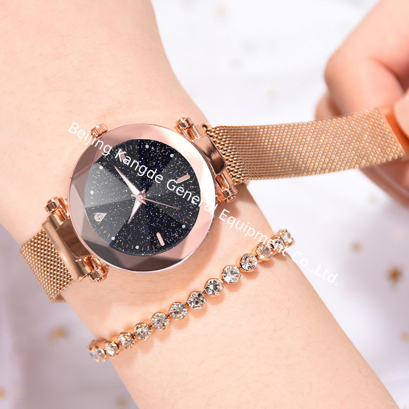 WJ-8480 China Good Quality Gold Colors Alloy Case Fashion Smart Ladies Wrist Night Lights 16Mm Stainless Steel Band Watch