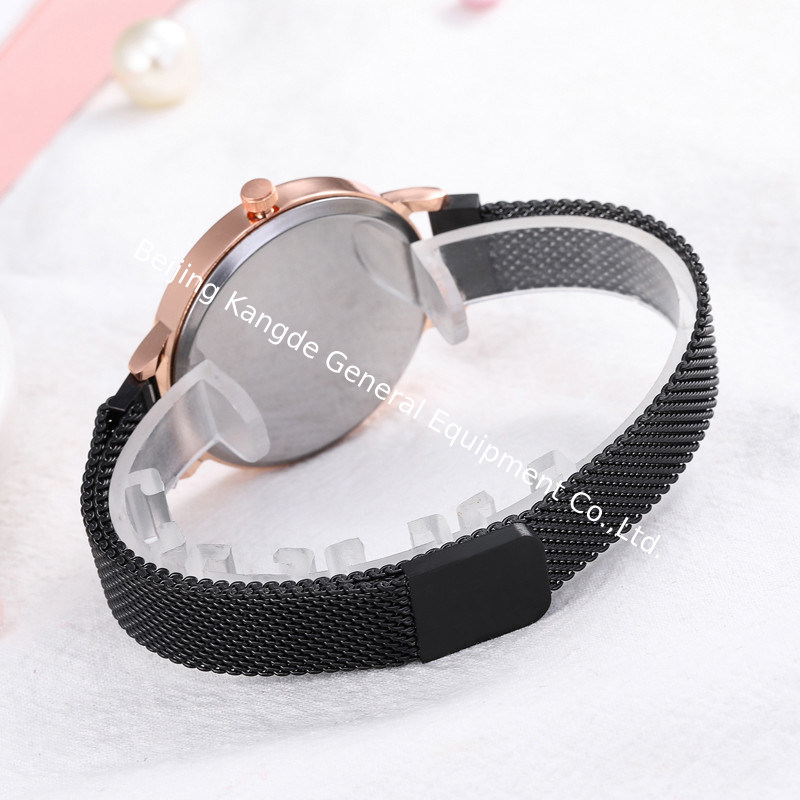 WJ-8459 Charm Fashion Bee Good Quality Stainless Steel Band Magnetic Watch Mesh Strap Watch
