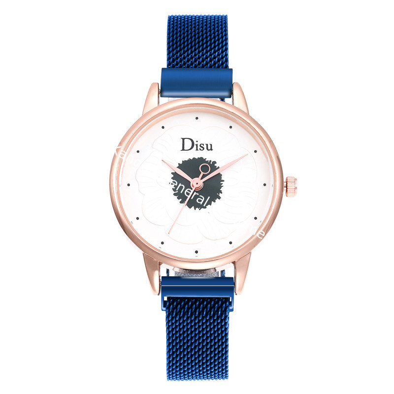 WJ-8457 Fashion Smart Women Quality Assurance Purple Magnetic Watch Strap Stainless Steel Band Watch