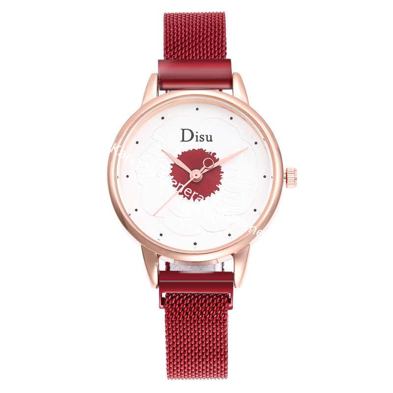 WJ-8457 Fashion Smart Women Quality Assurance Purple Magnetic Watch Strap Stainless Steel Band Watch