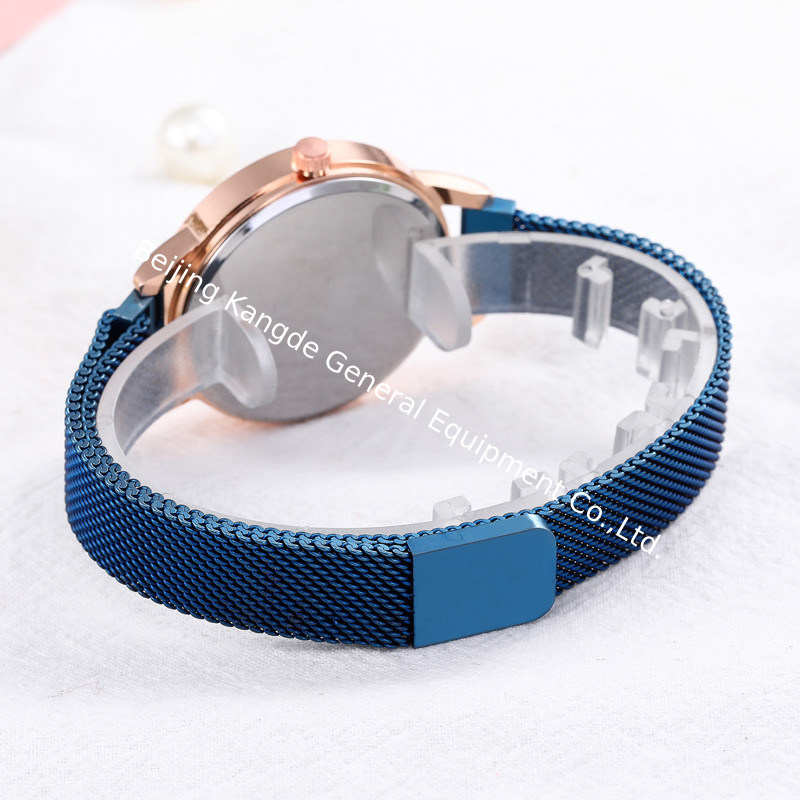 WJ-8457 Fashion Smart Women Quality Assurance Purple Magnetic Watch Strap Stainless Steel Band Watch