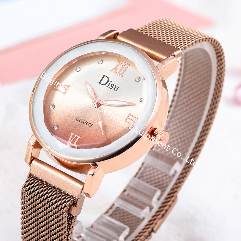 WJ-8458 New Fashion Watch Ladies Chinese Good Quality Magnetic Watch Strap Stainless Steel Band Watch