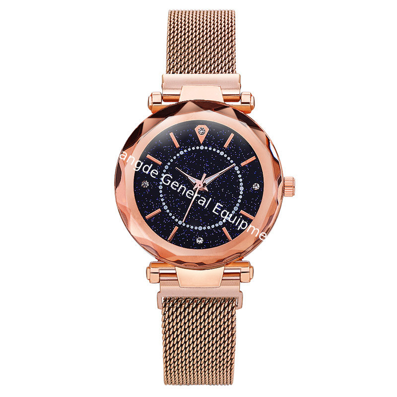 WJ-8656 New Style Purple Stainless Steel Watch Band Alloy Case 5 Colors Magnetic Strap Analog Quartz  Watch