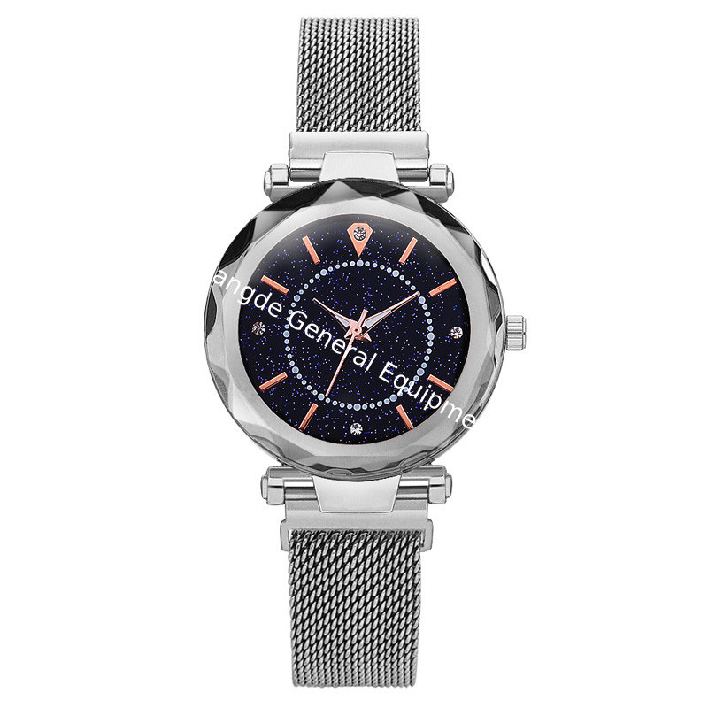 WJ-8656 New Style Purple Stainless Steel Watch Band Alloy Case 5 Colors Magnetic Strap Analog Quartz  Watch