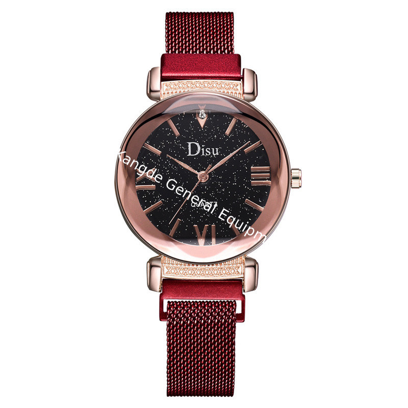 WJ-8429 China Factory High Quality 16Mm Stainless Steel Watch Band Analog Quartz Magnetic Strap Watch