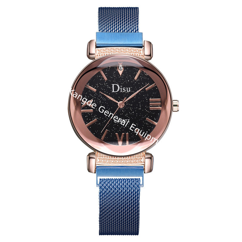 WJ-8429 China Factory High Quality 16Mm Stainless Steel Watch Band Analog Quartz Magnetic Strap Watch