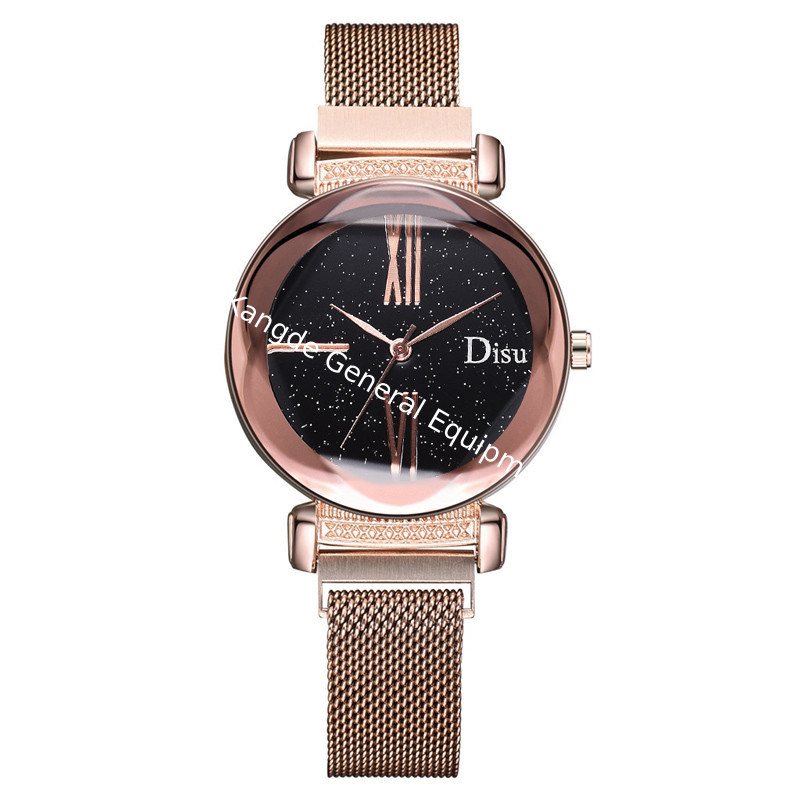 WJ-8428 Quality Assurance 5 Colors 16Mm Stainless Steel Watch Band Analog Quartz Magnetic Strap Watch