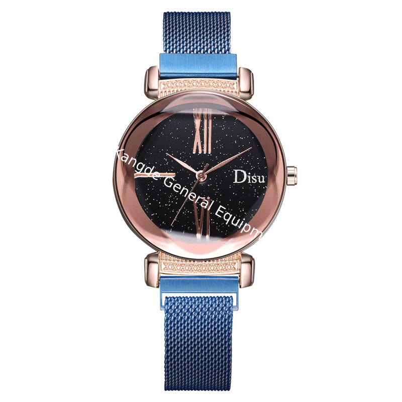 WJ-8428 Quality Assurance 5 Colors 16Mm Stainless Steel Watch Band Analog Quartz Magnetic Strap Watch