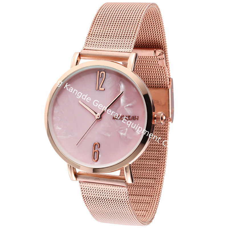 WJ-8419 Stainless Steel New Design Fashion Girls Mesh Watch Ladies Analog Quartz Watch