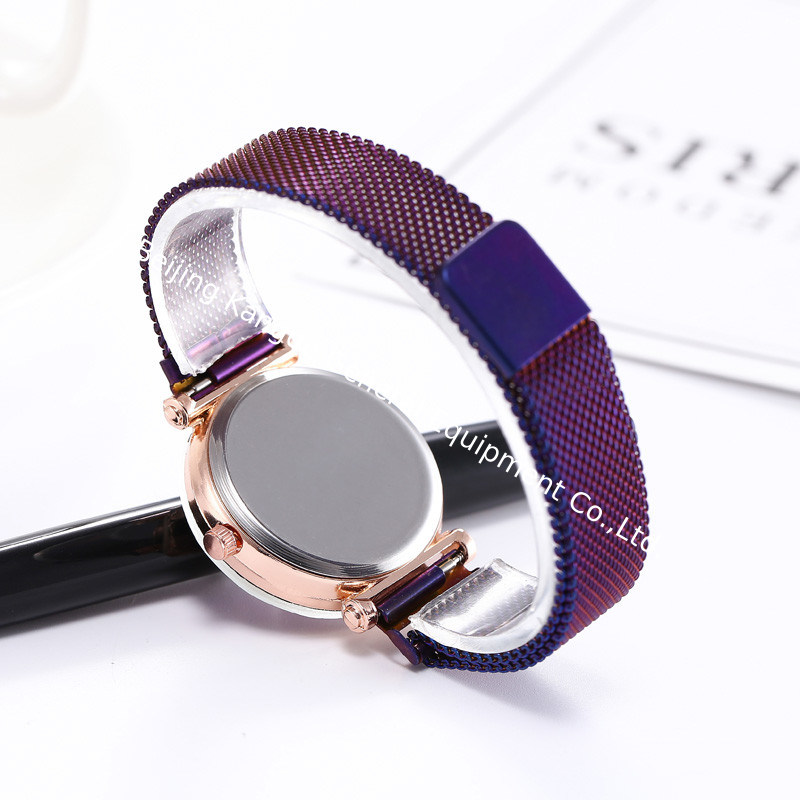 WJ-8084 New Stainless Steel Band Magnetic Strap Quartz Watch