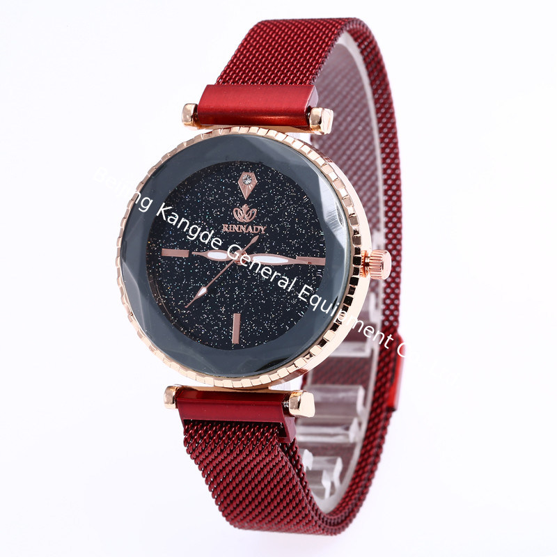 WJ-7867 Colorful Newest Creative Fashion Lady Hand Watch Charming Magnet Buckle Mesh Belt Women Watches