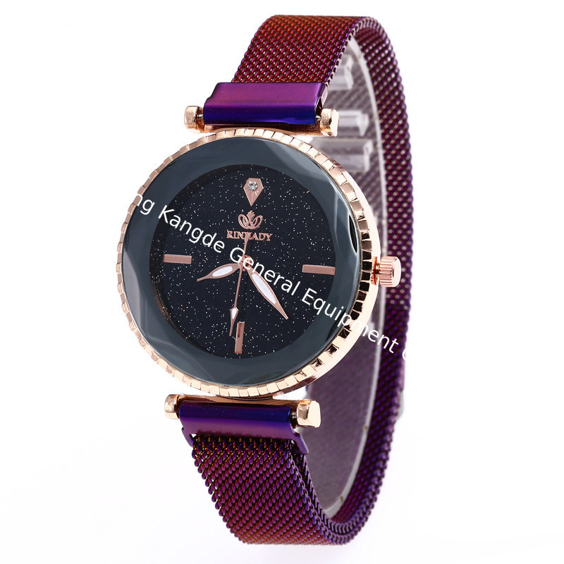 WJ-7867 Colorful Newest Creative Fashion Lady Hand Watch Charming Magnet Buckle Mesh Belt Women Watches