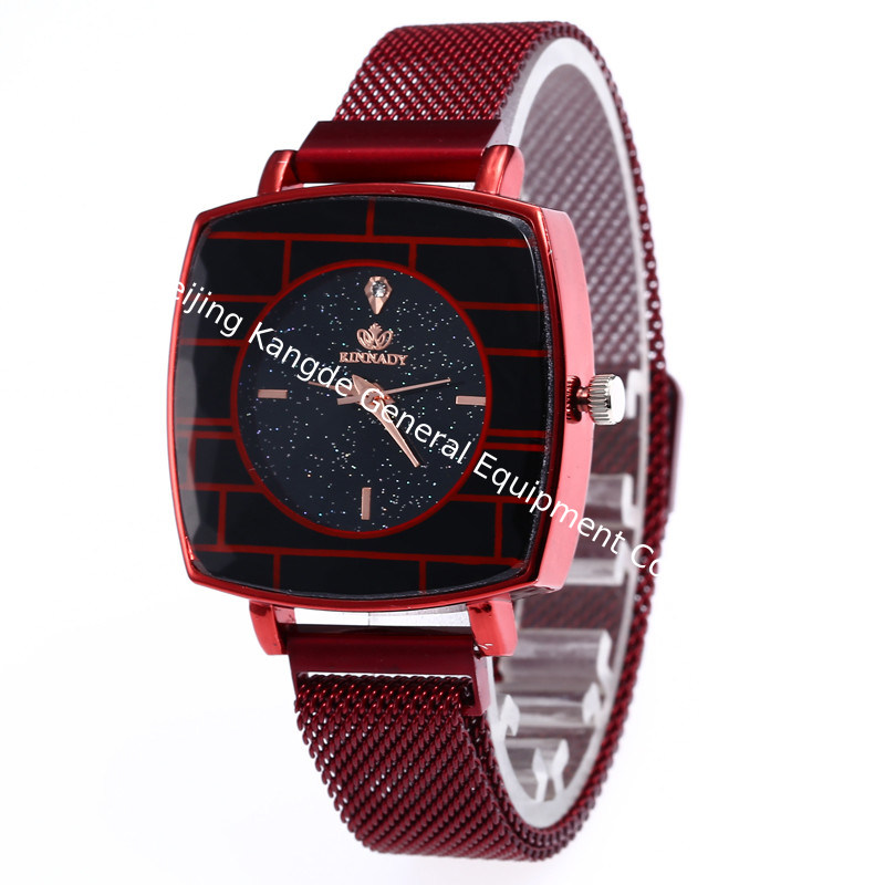 WJ-7871 Magnet Buckle Creative Diamonds Dial Charming Net Belt Band Lady Watch Best Selling Quartz Fancy Women Wrist Watch