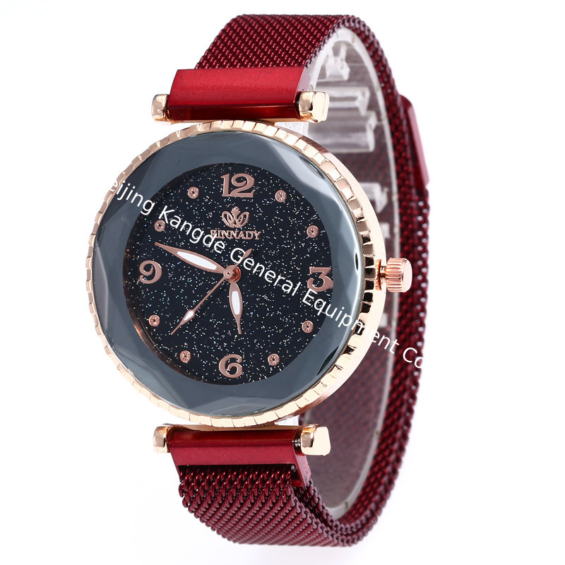 WJ-7868 With Rhinestone Starry Sky Face Design Women Handwatches Attractive Wonderful Pretty Magnet Buckle Lady Watch