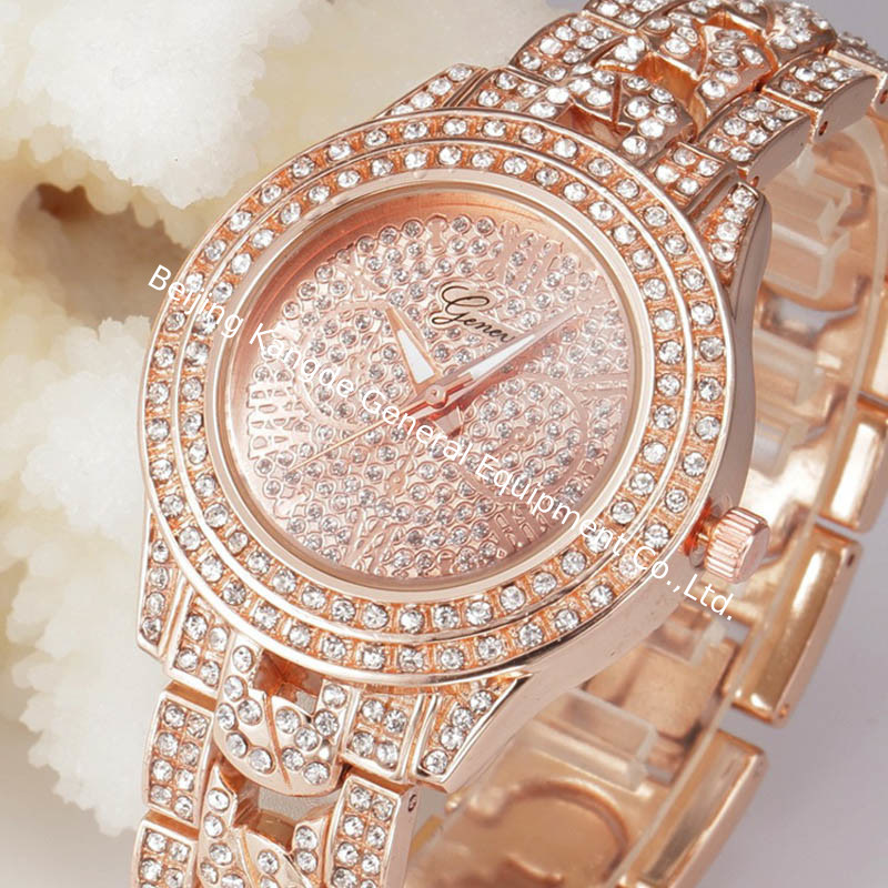 WJ-6046 luxury bling bling all diamonds fashion pretty quartz Geneva women watch