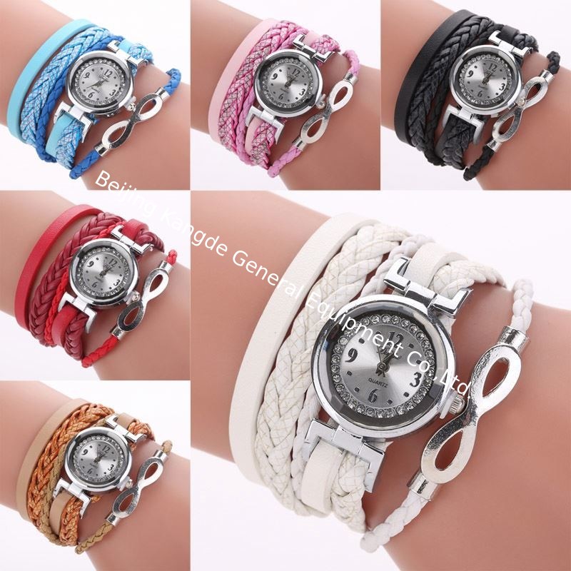 WJ-6963 China Factory Female Fashion Watch Cheap Charming Punk Dress Bracelet Lady Watch Soft Fabric Girl Wristwatch