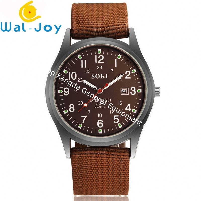 WJ-4613 Unique Canvas Strap Fashion Calendar High Quality Men Wrist Watches