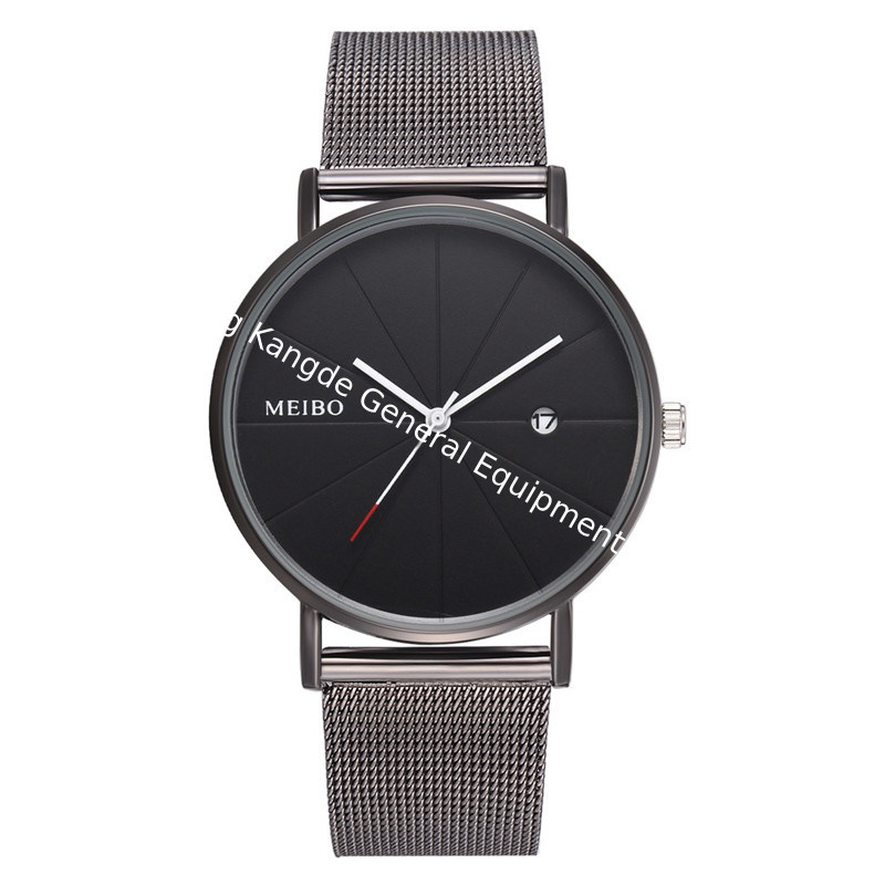 WJ-8377 Men Hand Stainless Steel Band Mesh Watch