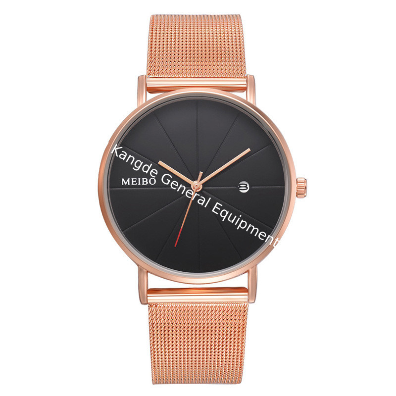 WJ-8377 Men Hand Stainless Steel Band Mesh Watch