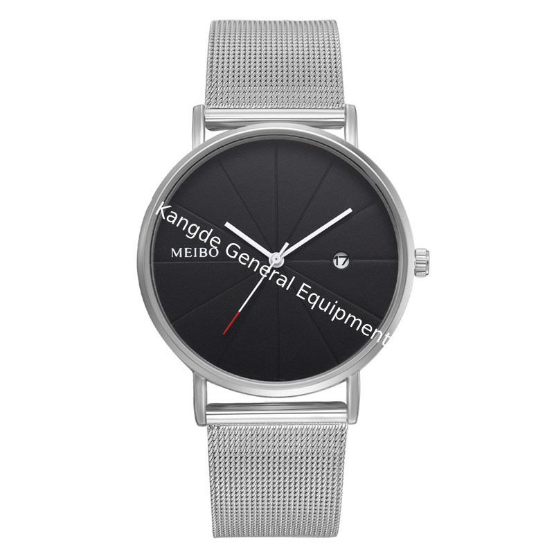 WJ-8377 Men Hand Stainless Steel Band Mesh Watch
