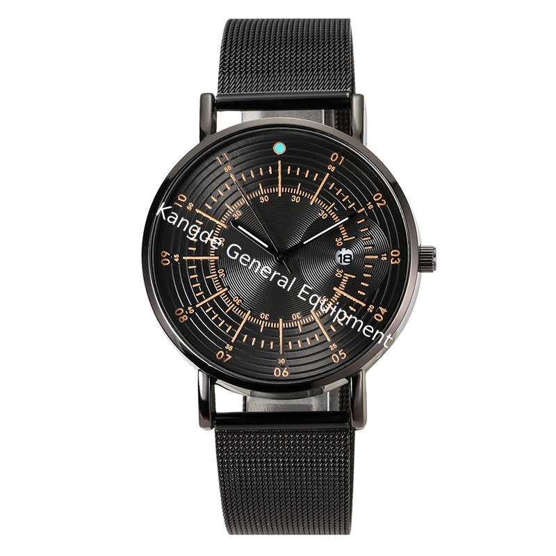 WJ-8079 Stainless Steel Mesh Quartz Wrist Man Watch