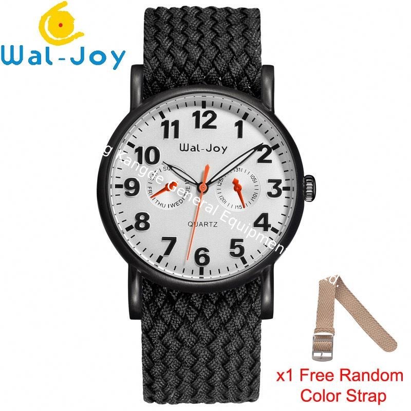 WJ8004 Waterproof Best Sale Quartz Colorful Nylon Strap Trendy Men Wal-Joy Watch