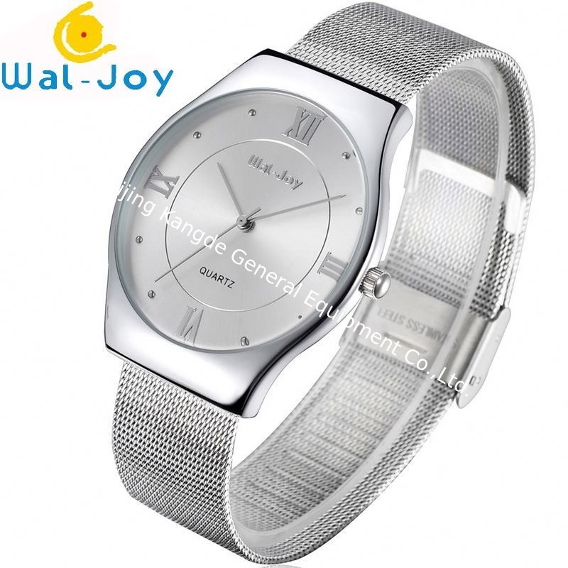 Wal-Joy Brand Men Fashion Quartz 3ATM Waterproof Mesh Belt Wrist Watch WJ8003