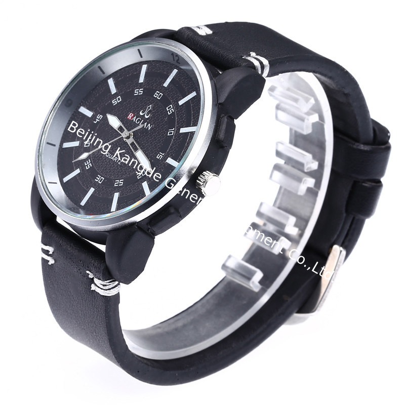 WJ-7970 Fashion Mens Quartz Leather Watch