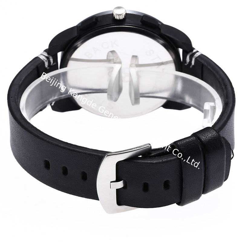 WJ-7970 Fashion Mens Quartz Leather Watch
