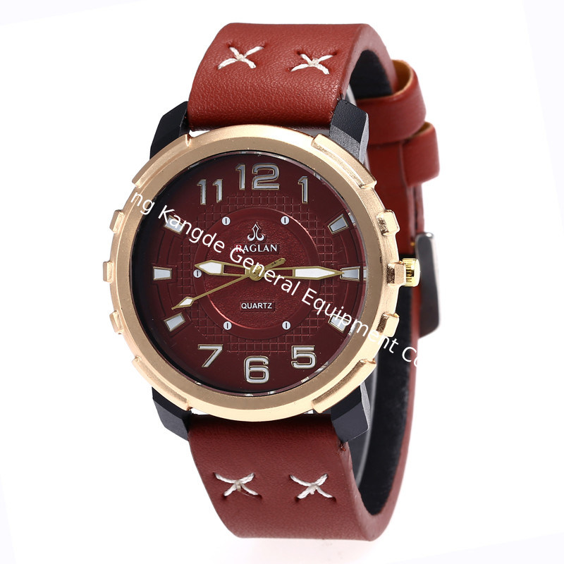 WJ-7968 New Style Leather Strap Style Leather Band Smart Watch For Men