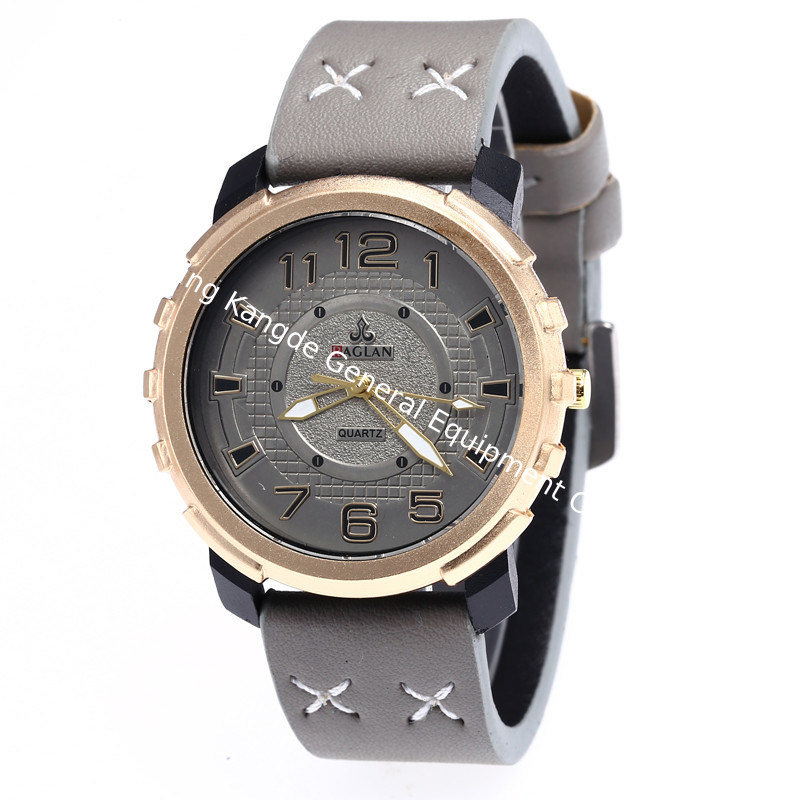 WJ-7968 New Style Leather Strap Style Leather Band Smart Watch For Men
